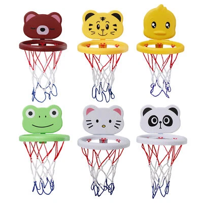 Indoor Mini Basketball Hoop Cartoon Suction Basketball Hoop Backboard Kids Toy