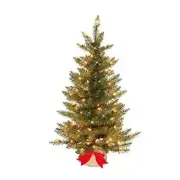Pre-Lit Slim Fraser Fir Artificial 3' Slim Fraser Fir with 70 Clear Lights