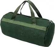 Grill Accessory Storage Bag, 24"" Extra Thick Canvas Grill Utensil Storage Bag, Double Zipper Grill Tool Storage Bag, BBQ Tool Storage Bag Carry Bag for Camping Hiking Barbecue, Dark Green
