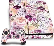 Official Anis Illustration Floral Chaos Art Mix Vinyl Sticker Gaming Skin Decal Cover Compatible with Sony PlayStation 4 PS4 Console and DualShock 4 Controller Bundle