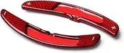 Car Steering Wheel Shift Paddles for 2016-2017 P&orsche M&acan 911 Panamera Cayenne/Cayman 718 / Carrera 991 Red Carbon Car Steering Wheel Shift Paddles Shifter HTEOPOEKFR