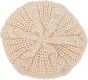 [FOMIYES] Stylish Knitted Beret Cap Warm Comfortable Wind Design for Autumn Fashion Lightweight Portable for Outdoor Activities
