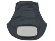 Fits: VW Beetle 03-12 Soft Top & PLASTIC Window Made From Black Haartz Canvas
