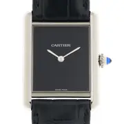 Cartier Tank Must 25 Stainless Steel Black Dial WSTA0072