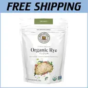 Versatile 100% Organic Medium Rye Flour, 3 lb Re-Sealable Bag for Baking Bliss