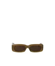 Geometric Frame Sunglasses 52 Green