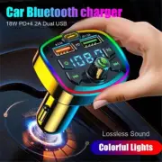 Wireless Bluetooth 5.0 FM Transmitter Car Radio Adapter PD USB Charger Handsfree