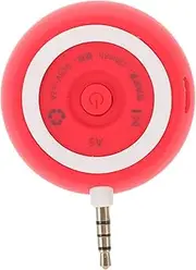 Mini Wired Speaker with Audio Input Portable Rechargeable Loudspeaker for Home Office School High Fidelity Sound Compact Design Rechargeable Finish