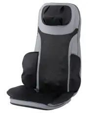 [Livemor] 8 Nodes Full Back Cushion Heating Massage Seats in Black