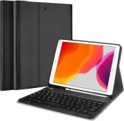 Wireless Detachable Keyboard Case for iPad 10.2/10.5 - Auto Sleep/Wake - Black