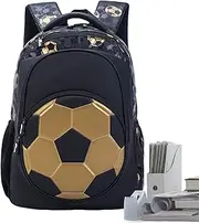 [Generic] Kids Backpack Boys | Kids Boy Backpack Waterproof Sports Backpack,Travel Back, Large Capacity Soccer Backpack, Boys School Bag for Books, Clothes, Camera, Mug, Traveling