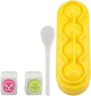 Small Ball Shape Rice Roll Bento Mold Food-Grade PP Material DIY Handicraft Rice Roll Bento Mould with Spoon Embossing Device