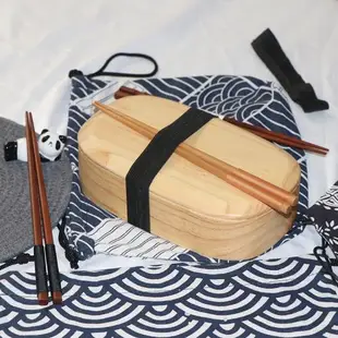 日式木便當盒木質飯盒創意單雙層學生餐盒加熱保溫兒童分隔飯盒