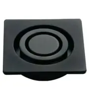 D'Lucci 60mm x 60mm Square Floor Drain Grate Matte Black Finish