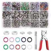 NEW 200 Sets Metal Snaps Buttons with Fastener Pliers Press Perfect DIY