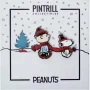 Pintrill x Peanuts Snoopy & Charlie Brown Winter Scarf Pin