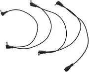 BAZEITFLOW 1Pc Professional Effector Connecting Line Durable Black Guitar Effector Cable for Optimal Signal Transmission Lightweight and Portable Design for Musicians and Performers