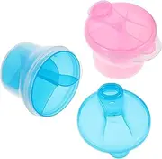 HEMOTON 2pcs Rotary Milk Powder Box Milk Powder Food Dispenser Milk Powder Holder Milk Powder Container Formula Dispenser Travel Milk Powder Dispenser Formula Container