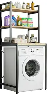 SPXMQSS Over Toilet Storage, Over Washing Machine Storage Unit, Mass-Storage Storage Open Rack, Space Saver Bathroom Storage Shelf for Bathroom, Living Room, Laundry B 70x60x181cm