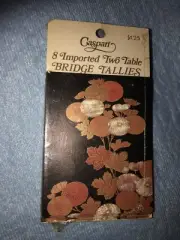 Vintage Caspari Imported Two Table Bridge Tallies Score Cards