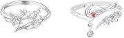 [Generic] Heaven Official's Blessing Rings,Tian Guan Ci Fu Hua Cheng Xie Lian Cosplay Couple Ring Costume Jewelry, Alloy,Silver, No Gemstone