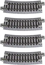[Kato] USA Model Train Products Unitrack, 282mm (11") Radius 15-Degree Curve Track (4-Piece)