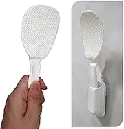EIKS Non Stick Rice Paddle Spatula with Suction Cup Holder Rack for Rice Potato