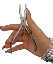 MIRACLE Tape Pressing Hair Extension Plier, Micro Link Beading Tools Kit