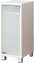 Miyatake Seisakujyo GRK-004WH Game Rack, Compatible with PS5, Width 9.8 x Depth 13.8 x Height 24.8 inches (25 x 35 x 63 cm), Glass Door, Neatly Stores Game Consoles, White