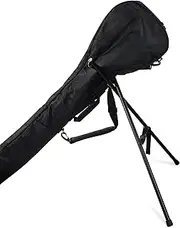 Golf Bag Clubs Case Foldable Zippered Carry Bag Thick and Tough Lightweight Waterproof Sunday Bag Multi Colors (Black)