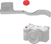 A7CII A7CR Metal Thumb Up Grip for Sony A7C II A7C R A7C2 Digital Camera Hot Shoe Thumb Hand Grip with Camera Shutter Button Accessories (Silvery)
