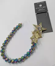 String Boulevard Glass Beads Hildie & Jo Rhinestone Stars & Metallic Iris Beads