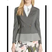 Ted Baker Peplum Hem Jacket Size 4
