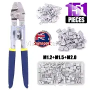 151X Crimping Tool Cable Crimper Wire Plug Pliers Terminal Lug Hex 1.2-2.0mm AU