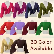 Chiffon Ruffle Top For Women & Girls Full Sleeve Fancy Top Belly Dance Wear C69