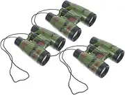 3Pcs Mini Binoculars for Camouflage Handheld Telescopes Portable Travel Accessories for Bird Watching Hiking Outdoor Fun and Exploration