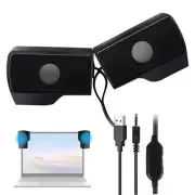 Computer Speakers External Clip On Computer Speakers USB Powered Mini Soundbar