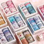 Set of 10: Printed Masking Tape (Various Designs) G - One Size