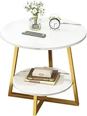 AIMALL Sofa Side Table, Side Cabinet, Living Room Tea Table with Storage Rack, Bedside Small Table, 15.8in x 21.7in (40cm x 55cm) Simple Design for Household Use