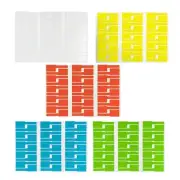 30 Pcs Laser Printer Wire Labels Self-Adhesive Cable Label Colorful Tags