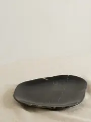 [Soho Home] Soho Home - Balfern Large Petrified Wood Platter - Black - One size One size Black