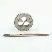 3-48 TPI Tap and Die Set HSS Right Hand Thread 3-48 UNC Tap + 3-48 UNC Die