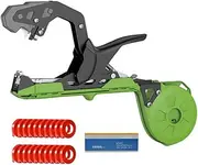 Plant Tying Machine, 45mm Electric Plant Vine Tying Tool with Adjustable Blade Width, 1 Blade, 20 Rolls Tape, 1 Box of Nails, for Tomatoes Grapes and Vegetable Garden