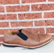 Timberland Men’s Boot Company Wodehouse LH CAP TOE DOUBLE GOR RUSSET BROWN Sz 7