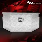 26"W Pickup Trailer Truck Bed Aluminum Storage Tongue Tool Box w/ Keys & Lock