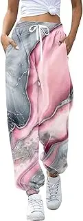 [Generic] Women Pants Casual High Waist Pants Workout High Waisted Yoga Pants with Pockets Womens Cropped Trousers