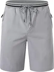 [Huayuzh] Men's Summer Cargo Shorts, 5-Grey, XL