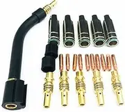 ALAGPNPMZH 24pcs Mig/mag Nozzle Holder MB15 0.8 Contact Nozzle Gas Nozzle Suitable for Ironing 15AK. Welding Parts Welding Nozzle