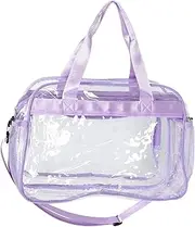 LIFKOME Pvc Tote Bag for Women Large Capacity Travel Bag Organizer Versatile Gym School and Work Bag