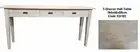 HAMPTON GREY WASHED OAK HALL TABLE CONSOLE TABLE 180CMX40CMX(H)85CM 3 DRAWERS